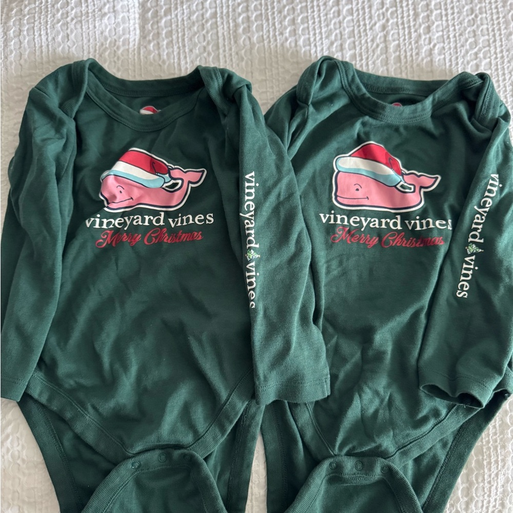 Vineyard Vines Baby Boys Christmas Onesie